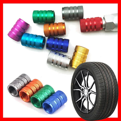 Car Tire Air Valve Decorative Caps Valve Cap Design Metal Material Chrome Standard Quality 04 Pcs/Set Blister Pack (China) Fy-8503