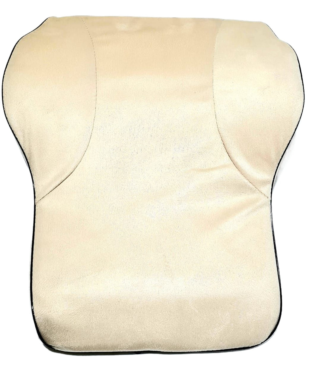 Car Back Rest Cushion Velvet Material Without Logo Large Size Beige 01 Pc/Pack Poly Bag Pack (China)
