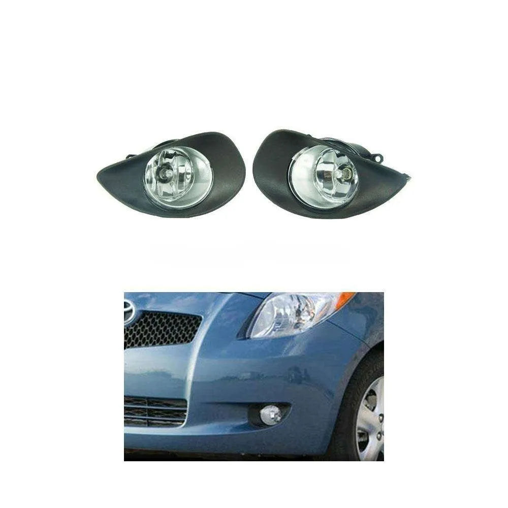 Car Fog Lamp Korealite Oem Fitting Halogen Toyota Vitz 2006 Plastic Housing Glass Lens Clear Lens Black Kl-612 (China)