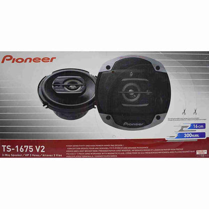 Car Speakers Pioneer 6"*9" Oval Shape 2-Way Coaxial 300W Ogp Universal Fitting 02 Pcs/Set Black Ts-1675 V2 Premium Quality