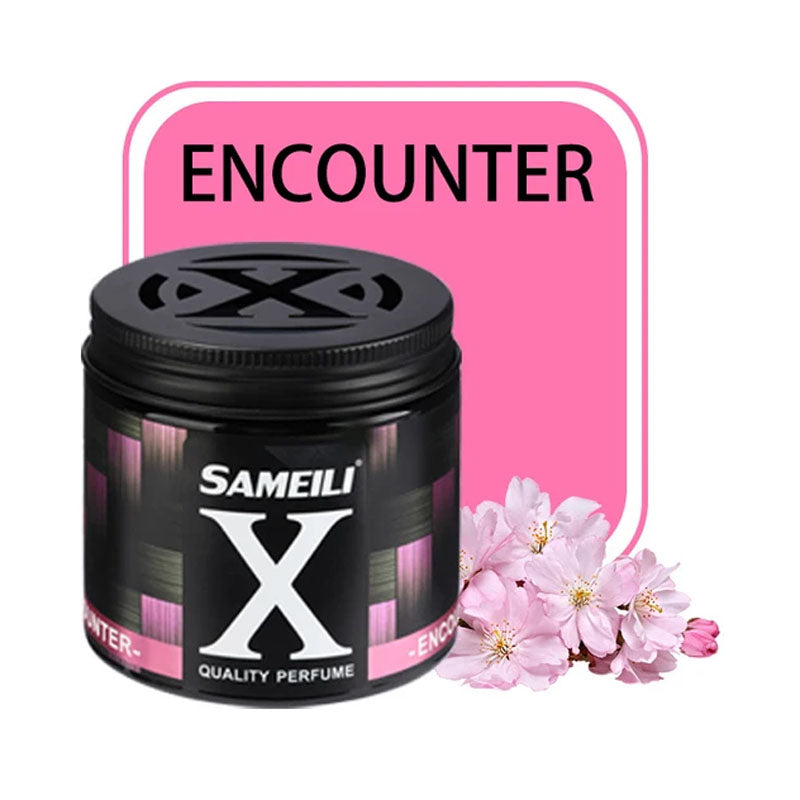 Car Perfume Tin Can Gel Large Sameili  Romantic Encounter  220G Plastic Box Pack  S-03