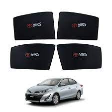 Car Curtain Side Fix Folding Toyota Yaris 2020 Black (China)