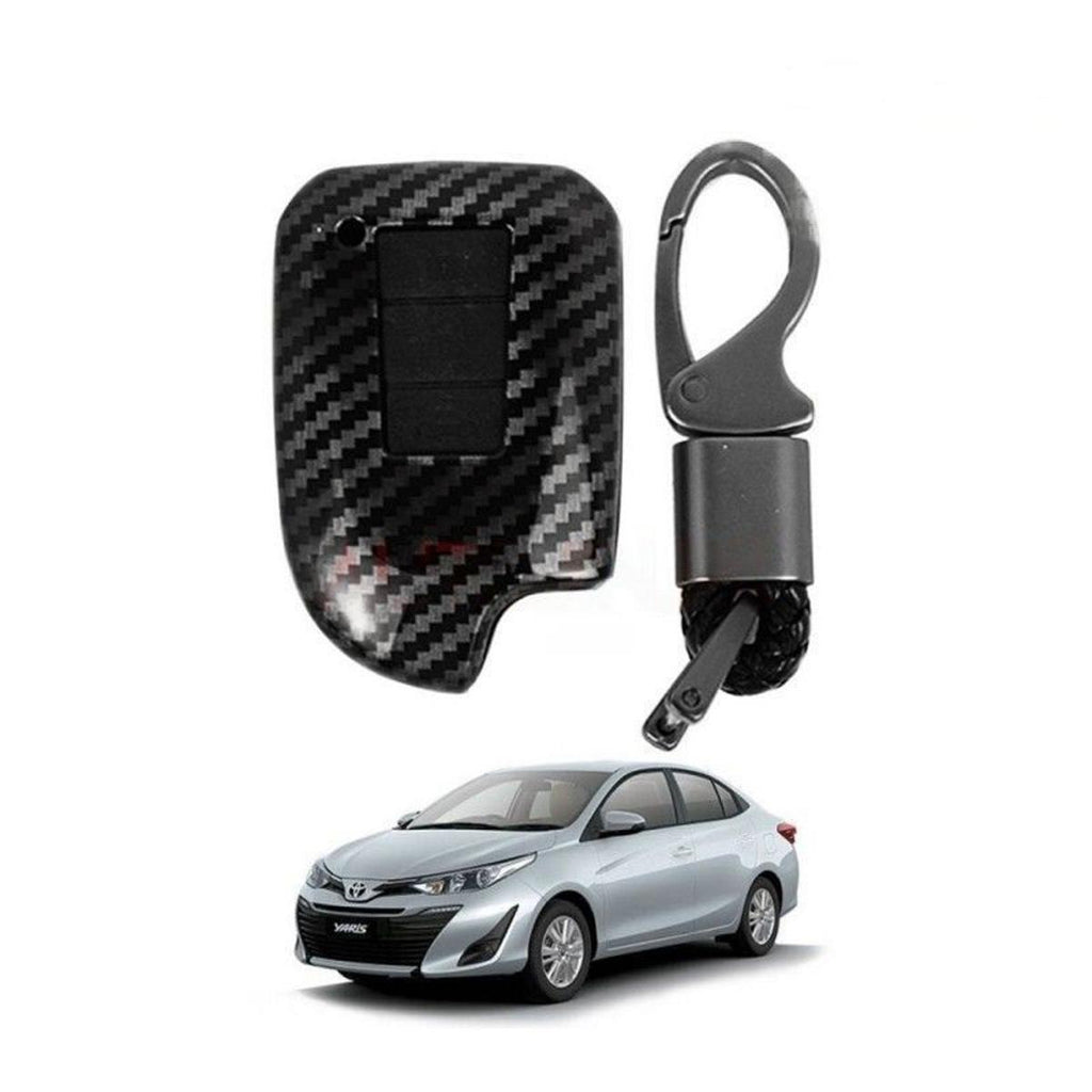 Car Remote Key Cover/Casing Silicone Carbon Type Toyota Yaris 2020 No Logo Carbon Poly Bag Pack (China)