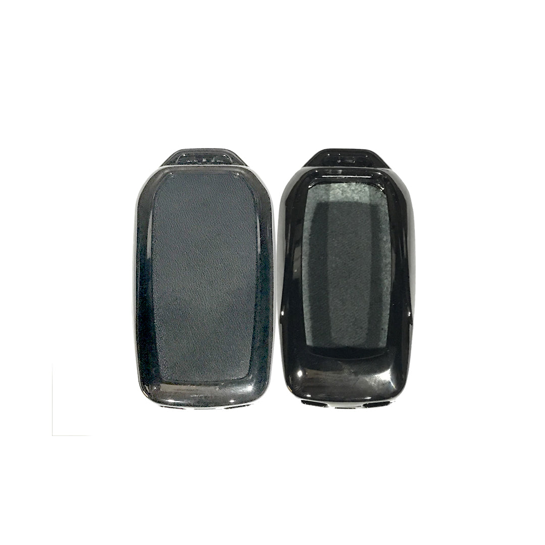 Car Remote Key Cover/Casing Metal Casing With Pvc Back Type Toyota Fortuner 2018 Without Logo Black Box Pack (China)