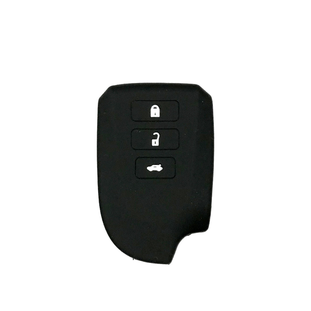 Car Remote Key Cover/Casing Silicone Black Type Toyota Yaris 2020  Toyota Logo Black Poly Bag Pack  Push Start (China)