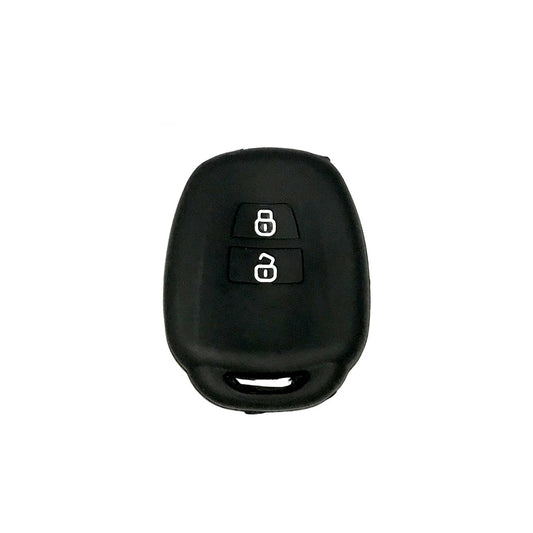 Car Remote Key Cover/Casing Silicone Black Type Toyota Corolla 2008 Toyota Logo Black Poly Bag Pack  (China)