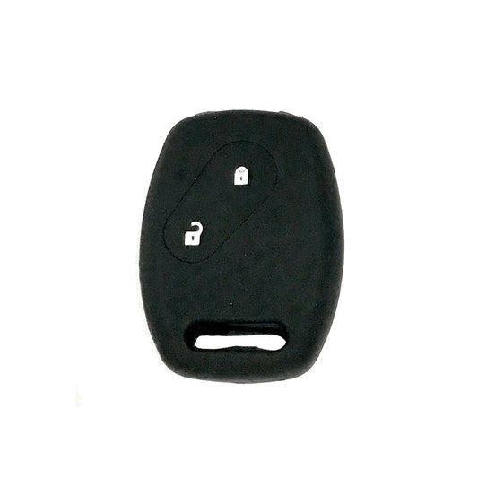 Car Remote Key Cover/Casing Silicone Black Type Honda City 2018 Honda Logo Black Poly Bag Pack  (China)