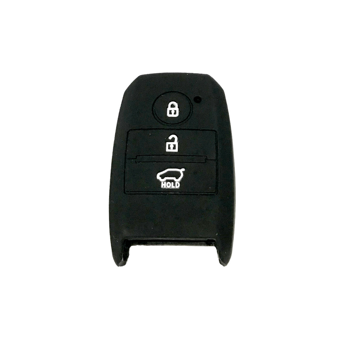 Car Remote Key Cover/Casing Silicone Black Type Kia Sportage 2020 Kia Logo Black Poly Bag Pack  (China)