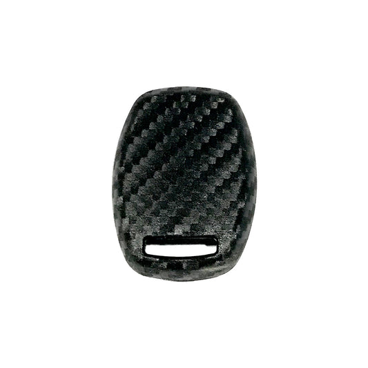 Car Remote Key Cover/Casing Silicone Carbon Type Honda City 2018 Without Logo Carbon Poly Bag Pack  (China)