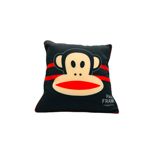 Car Back Rest Cushion Fabric Material   Large Size Black/Beige 01 Pc/Pack Poly Bag Pack  Carton Design-Paul Frank Fy-3942 (China)