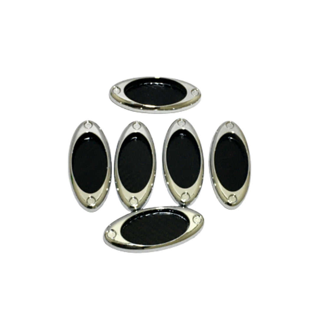 Car Fender Accent Full Chrome 06 Pcs/Set Colour Box Pack Yh-5096B (China)
