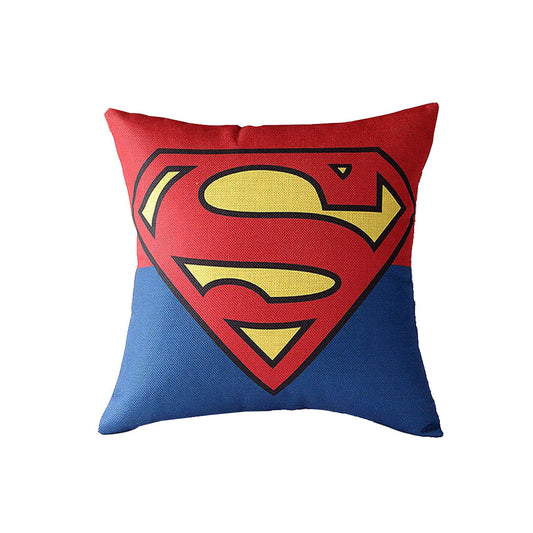 Car Back Rest Cushion Fabric Material   Large Size Red/Blue 01 Pc/Pack Pvc Bag Pack Carton-Superman Fy-3916 (China)