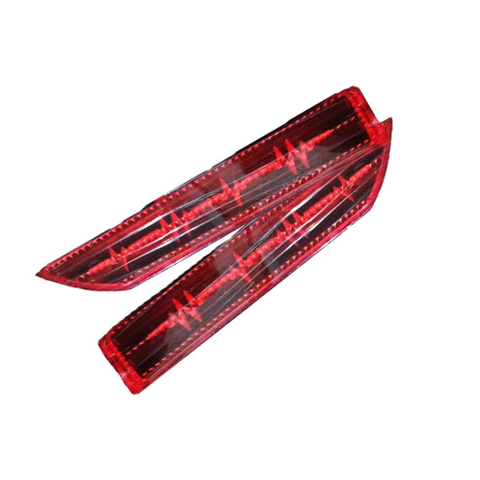 Car Rear Bumper Lamps Honda City 2018 Oem Fitting Beat Design Red Led 02 Pcs/Set Colour Box Pack (Pakistan)