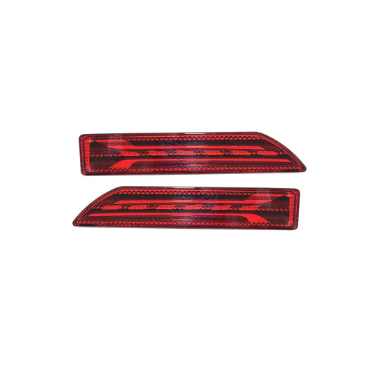 Car Rear Bumper Lamps Honda City 2018 Oem Fitting Audi-C Design Red Led 02 Pcs/Set Box Pack (Pakistan)