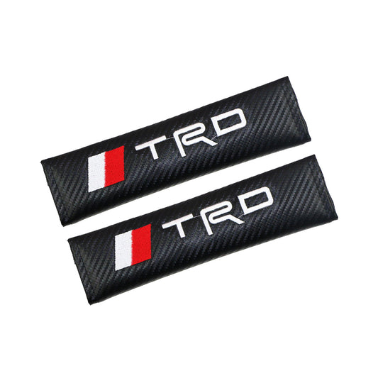 Seat Belt Covers (China) Pvc Material Carbon 02 Pcs/Set Trd Logo Fy-4806 Poly Bag Pack