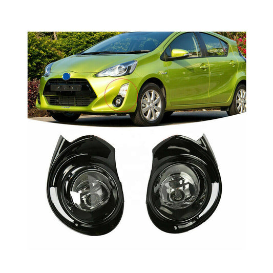 Car Fog Lamp Korealite Oem Fitting Halogen Toyota Aqua 2015 Plastic Housing Glass Lens Clear Lens Black Kl-7885 (China)