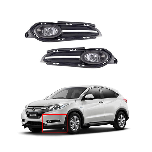 Car Fog Lamp Korealite Oem Fitting Halogen Honda Vezel 2015 Plastic Housing Glass Lens Clear Lens Black/Chrome Kl-7902 (China)