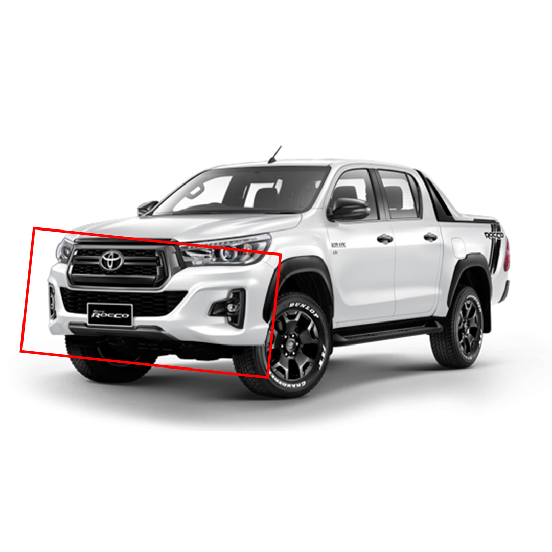 Face Up Lift To Rocco 2018 Oem Design 1234 Toyota Revo 2016-2020 Plastic Material Only Front Side Without Drl Covers Solid White Colour 06 Pcs/Set (China)