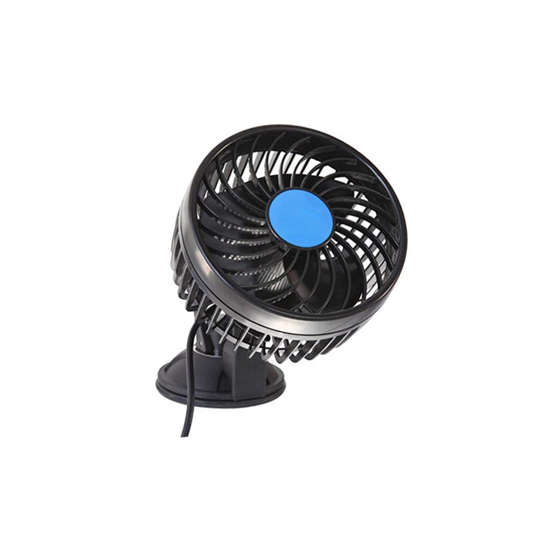 Car Fan Single Head 4" Plastic Housing Black Housing Double Speed Portable Fitting Colour Box Pack Fy-4407 (China)