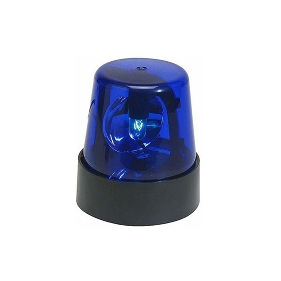 Emergency/Police Lights Stand Type Design Halogen Type Halogen/Rotating Function Blue Lens Large Size Magnet Base Fitting 12V Colour Box Pack Fy-2130 (China)