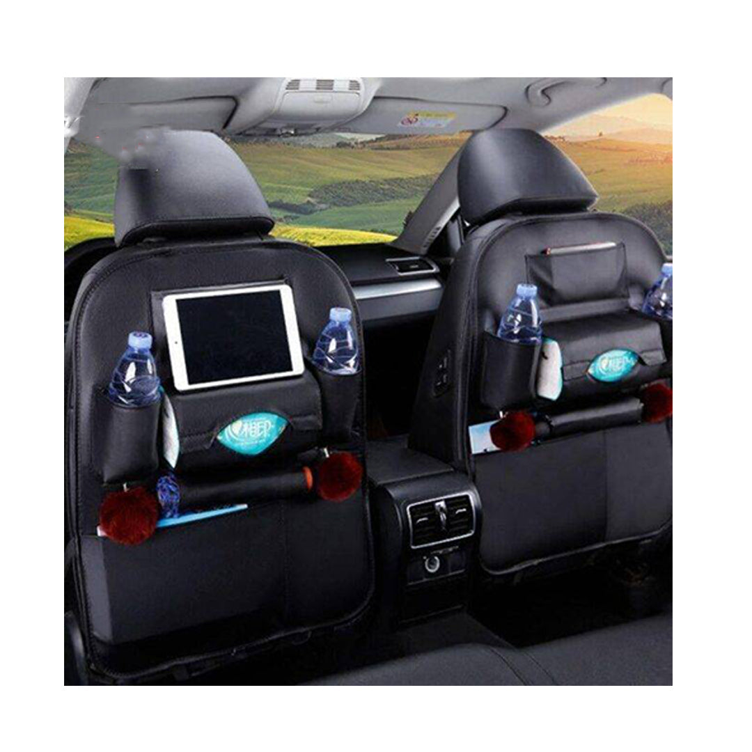 Car Seat Organizer (China) Side Pocket/Utility Parachute/Washable Material Black Fy-2180 Neck Rest/Universal Fitting