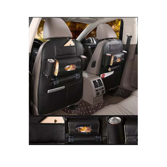 Car Seat Organizer (China) Back Side/Utility Carpet Type Material Black Fy-2181 Neck Rest/Universal Fitting