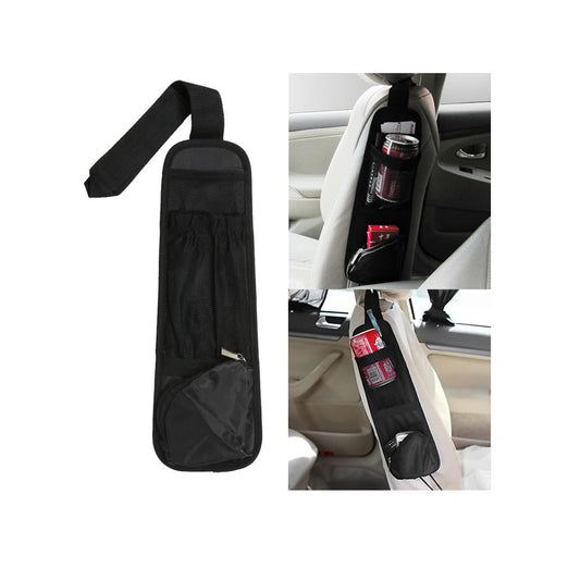 Car Seat Organizer (China) Side Pocket/Utility Parachute/Washable Material Black Fy-2177 Neck Rest/Universal Fitting