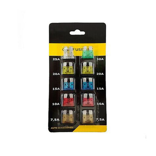 Automotive Fuse Plug In Type Large Mix Amps 10 Pcs/Pack Blister Pack Yh-2807 (China)