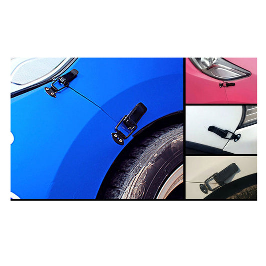 Car Fender & Bumper Clip/Fastener Chrome/Pink No Logo Large Size Universal Fitting 02 Pcs/Set Colour Box Pack Fy-2143 (China)
