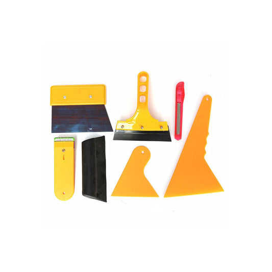 Professional Film/Tint/Vinyl Wrapping Application Tool Kit 07 Pcs/Set Premium Quality Yellow Fy-2189 (China)