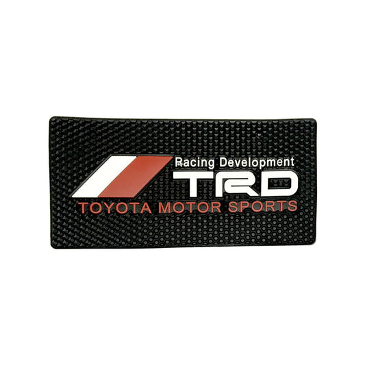 Car Dashboard Non-Slip Mat Silicone Material  Trd Logo Rectangle Design Large Size Black/Red (China)