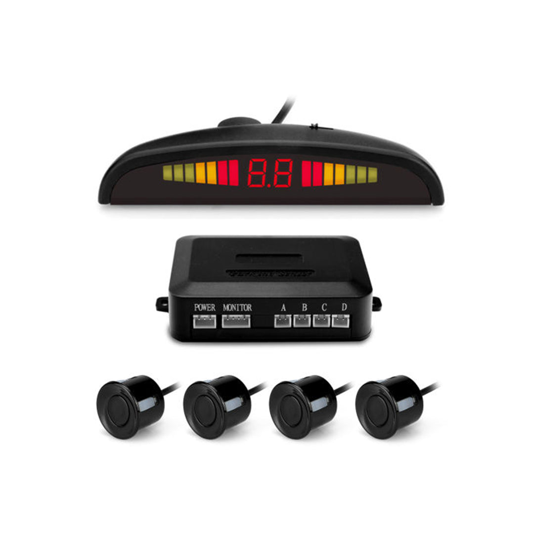 Buy Car Reversing Parking Assistant Sensor Kit W/Dash Display + Warning ...