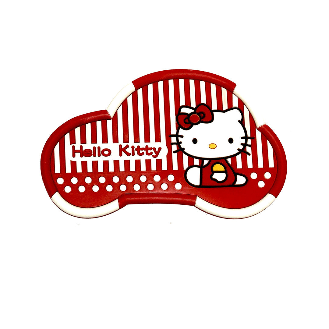 Car Dashboard Non-Slip Mat Silicone Material Hello Kitty Car Design Small Size Red/White (China)