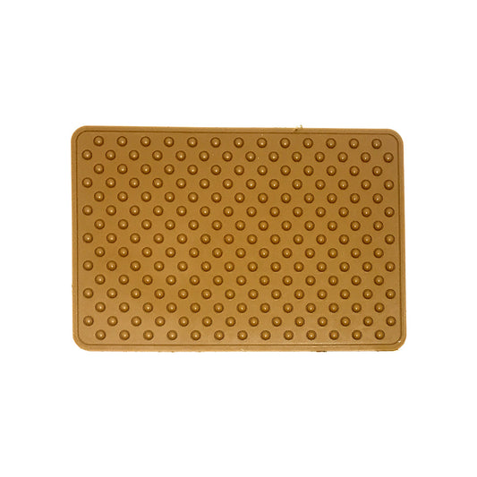 Car Dashboard Non-Slip Mat Silicone Material  No Logo Square Design Small Size Brown (China)