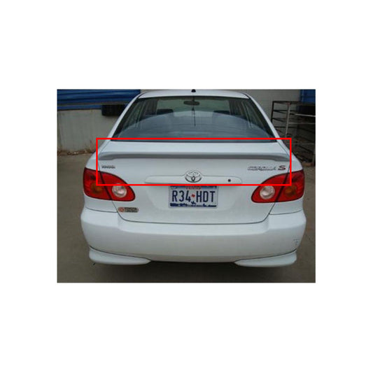 Car Spoiler Trunk Lip Type Toyota Corolla 2006 Original Design  Plastic Material Tape Type Fitting Without Light Small Size Solid White Colour Fy-2686 (China)