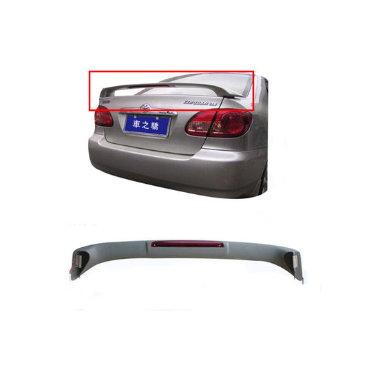 Car Spoiler Trunk Type Toyota Corolla 2006 Type-R Design Plastic Material Screw Type Fitting With Led Large Size Solid White Colour Fy-2687 (China)