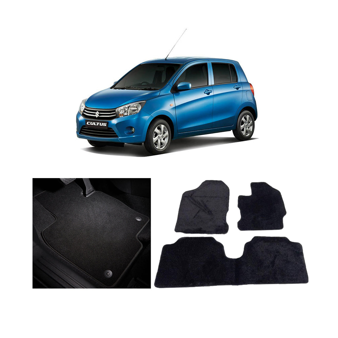 Car Floor Mat Standard Carpet Material Oem Fitting Suzuki Cultus 2020 03 Pcs / Set Black Poly Bag Pack