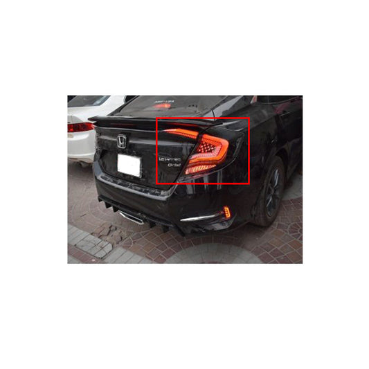 Projector Tail Lamps  Honda Civic 2018 Snake Design Smoke Lens Rear Left Side Parking + Running Function  (China)