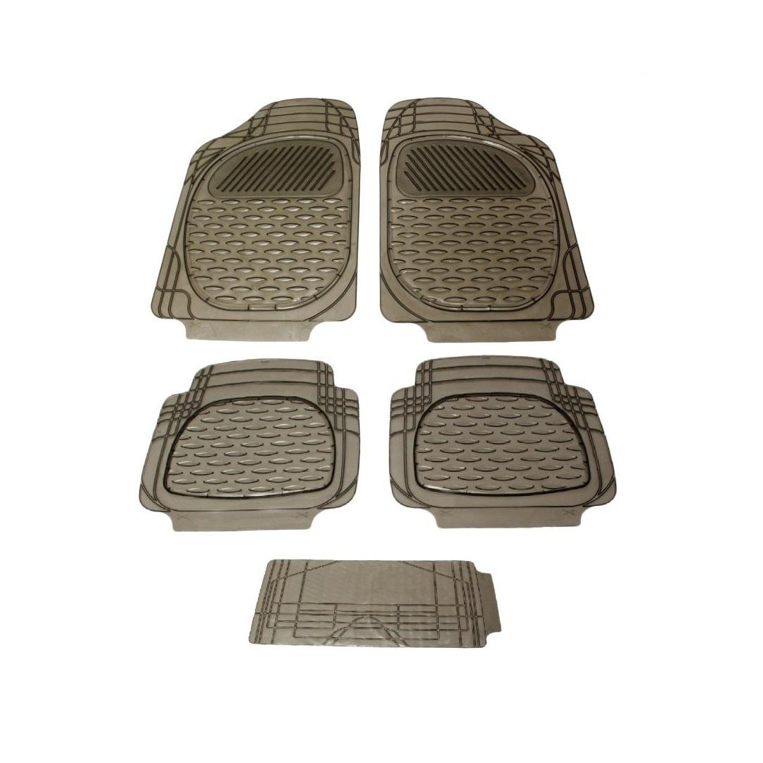 Car Floor Mat Pvc Material Universal Fitting Smoke Pvc 05 Pcs/Set Poly Bag Pack Ads-904 (China)