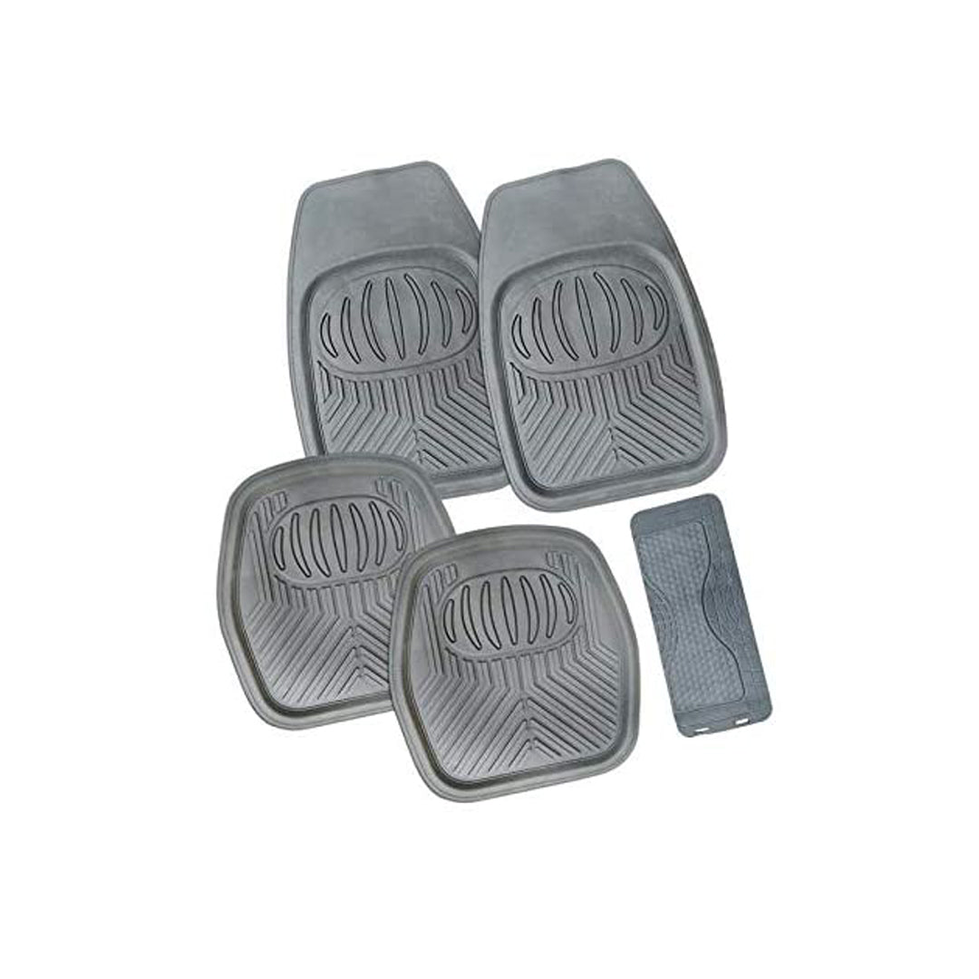 Car Floor Mat Pvc Material Universal Fitting Smoke Pvc 05 Pcs/Set Poly Bag Pack Ads-954 (China)