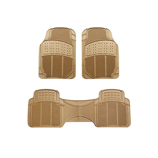 Car Floor Mat Pvc Material Universal Fitting  Standard Quality Beige Pvc 03 Pcs / Set Poly Bag Pack  Fy-302 (China)