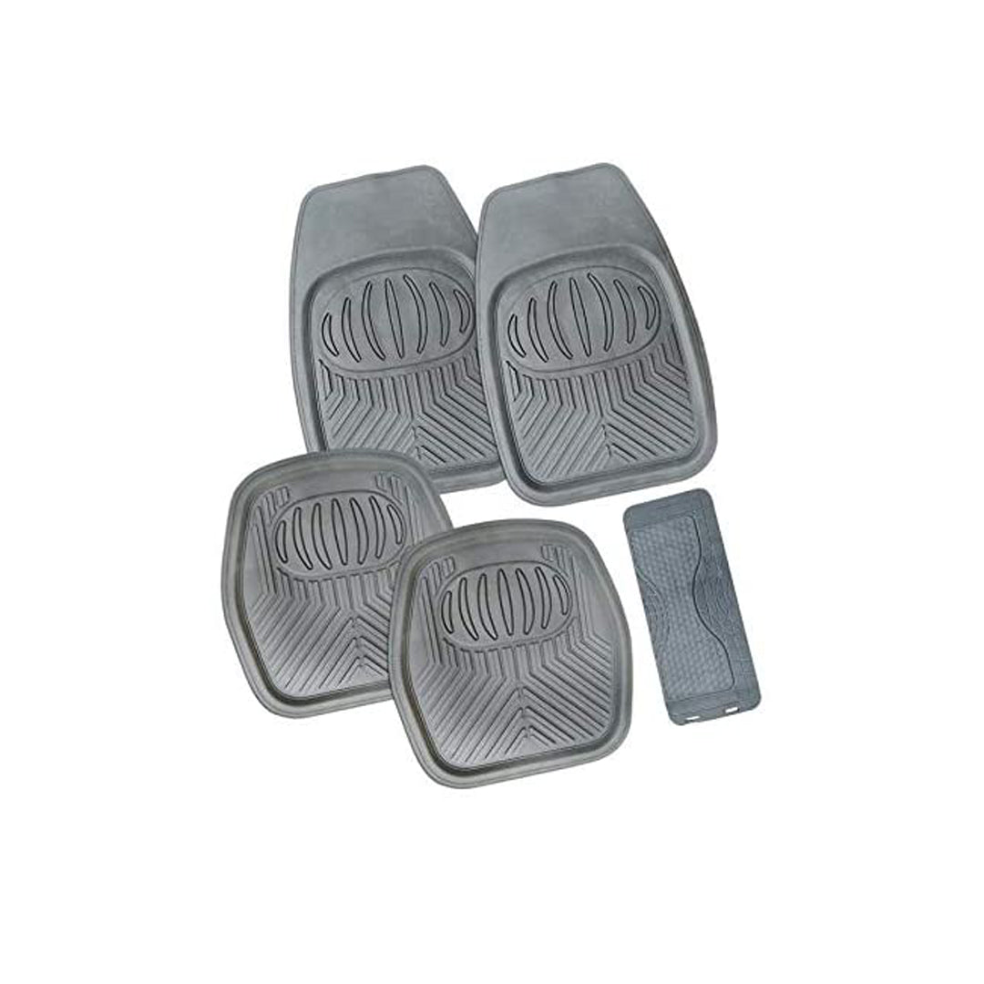 Car Floor Mat Pvc Material Universal Fitting Grey Pvc 05 Pcs/Set Poly Bag Pack Fy-512 (China)