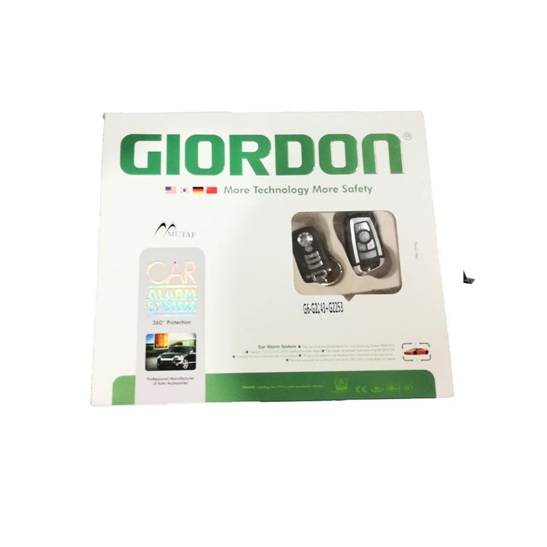 Car Alarm Giordon 04 Buttons Black/Chrome Colour Box Pack (China)