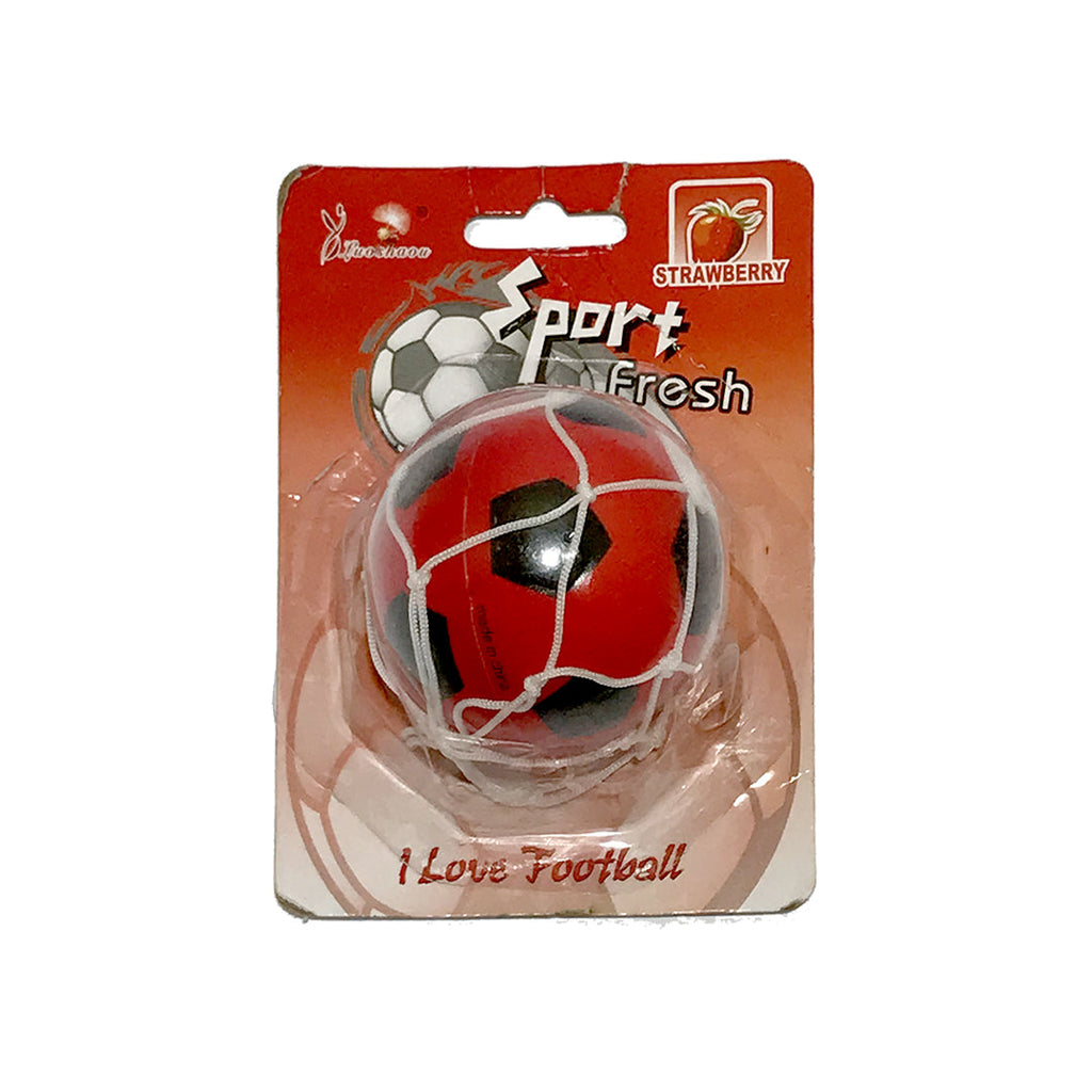Car Perfume Hanging Locket Luoshaou Red/Black Housing Strawberry Blister Pack Foot Ball Design Yq-063 (China)