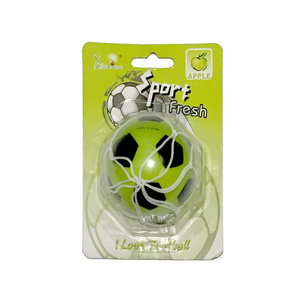 Car Perfume Hanging Locket Luoshaou Green/Black Housing Apple Blister Pack Foot Ball Design Yq-063 (China)