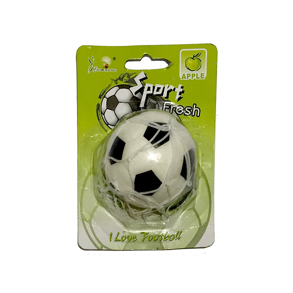 Car Perfume Hanging Locket Luoshaou White/Black Housing Apple Blister Pack Foot Ball Design Yq-063 (China)