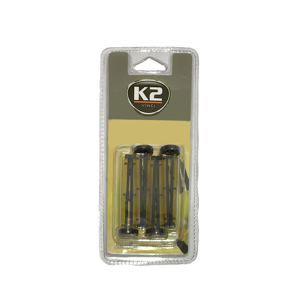 Car Perfume A/C Vent Clip K2 Yellow/Black Housing Vanilla Blister Pack Fy-1904 (China)