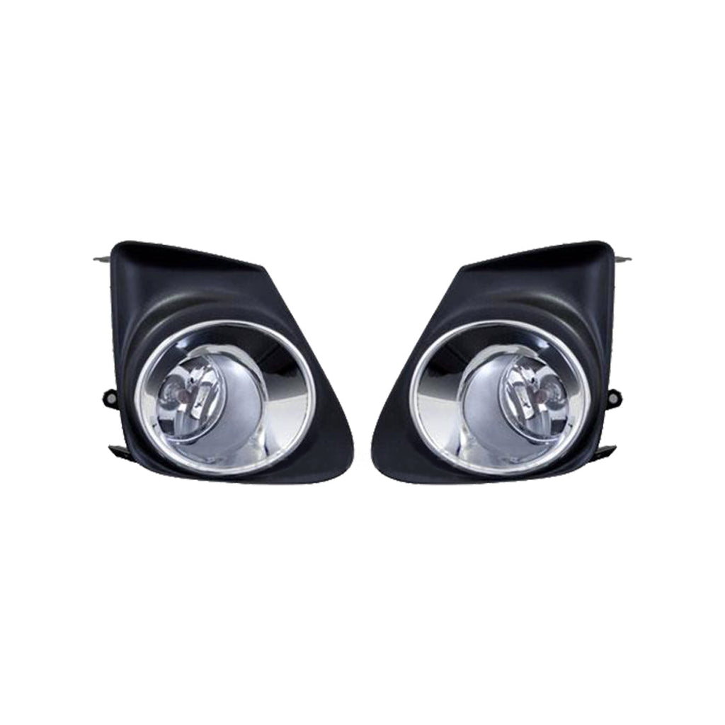 Car Fog Lamp Korealite Oem Fitting Halogen Toyota Corolla 2008 Plastic Housing Glass Lens Clear Lens Black/Chrome Kl-9000 (China)