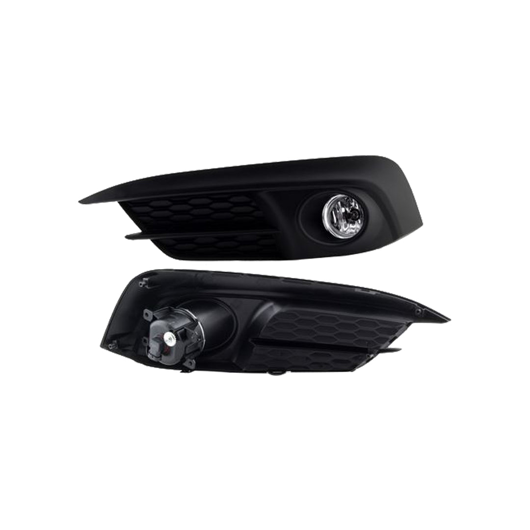 Car Fog Lamp Korealite Oem Fitting Halogen Honda Civic 2018 Plastic Housing Glass Lens Clear Lens Black Kl-7860 (China)