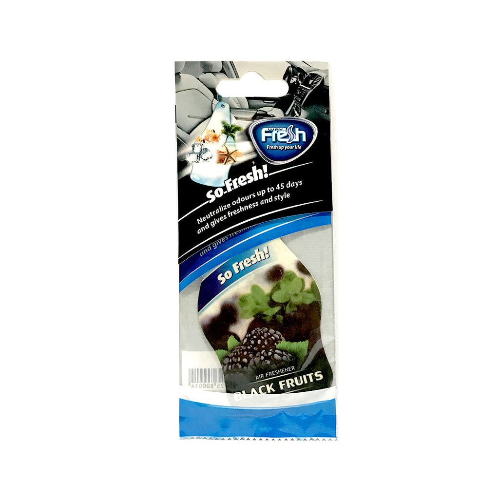 Paper Card Perfume Fresh Black Fruits Coloured Card Pack (China)